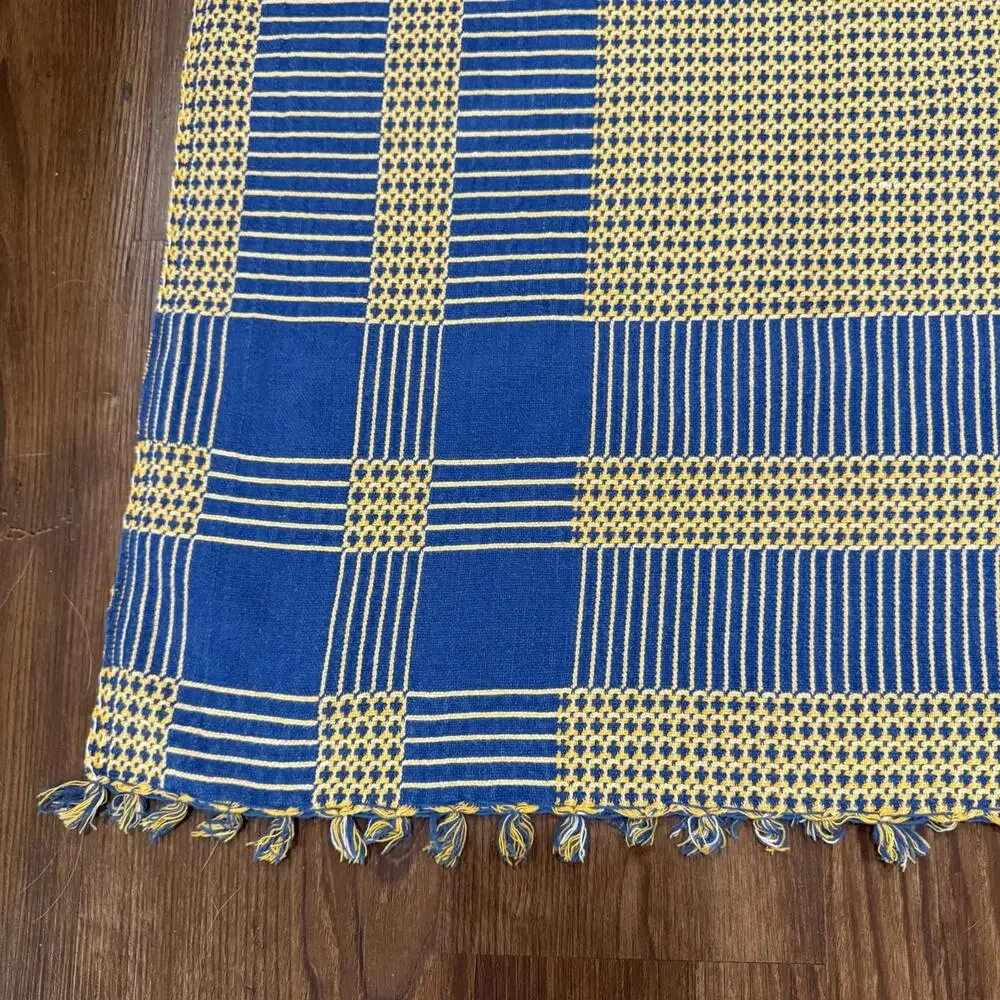 Vintage Reversible Colorful Turkish‎ Handmade Kilim Thin Area Rug Size 73x50